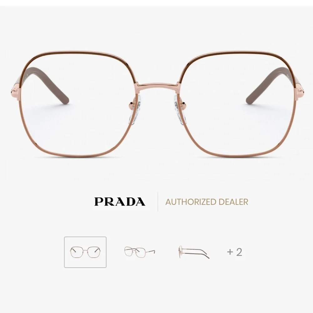 NEW Prada PR 56WV 02H1O1 54 Brown/Beige Eyeglasses PRESCRIPTION